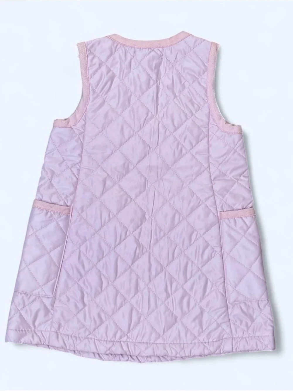 Polo Ralph Lauren Baby Pink Quilted dress preppy spring wedding guest 18m